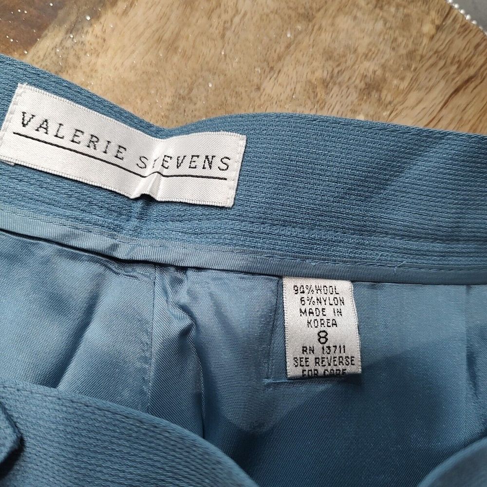 Valerie Stevens blue Dress Pants Womens Sz 12 business casual career pleated - Picture 4 of 5